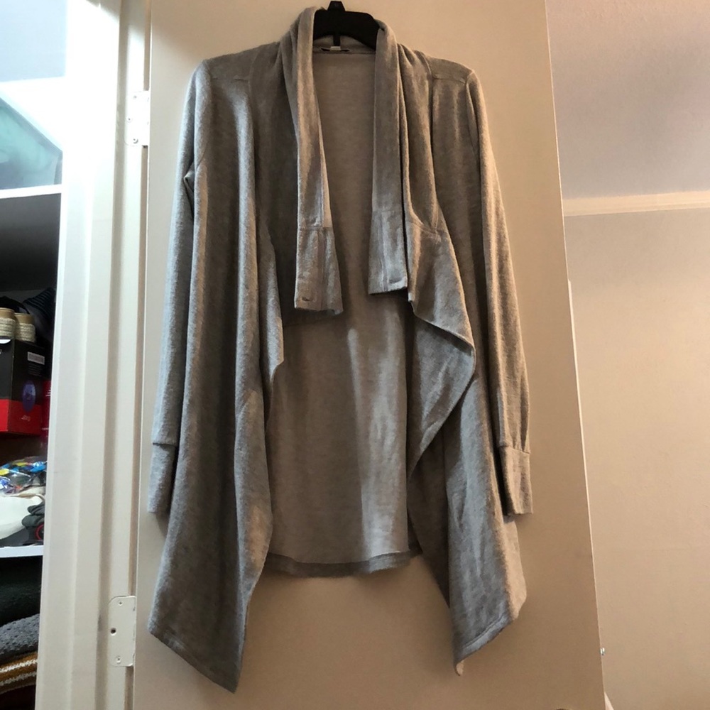 Gray cardigan